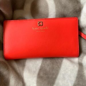 Kate spade bright coral wallet